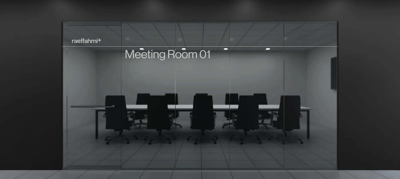 Office branding application from the supplied brand guidelines